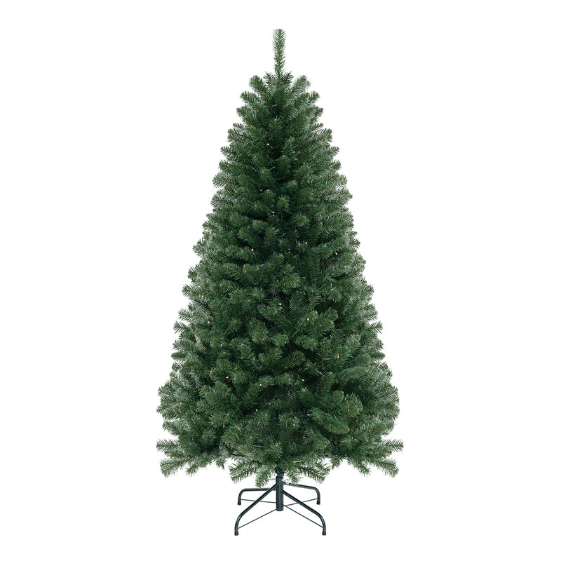 135 cm Hinged Pre-Lit Artificial Christmas Tree with 160 Warm White LED Lights-135 cm