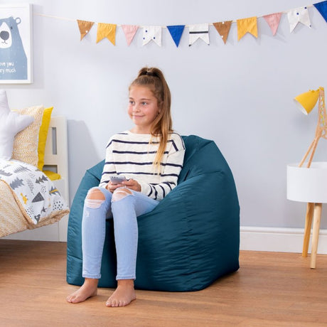 Teen Classic Bean Bag Chair, Indoor & Outdoor by Veeva® - Teal