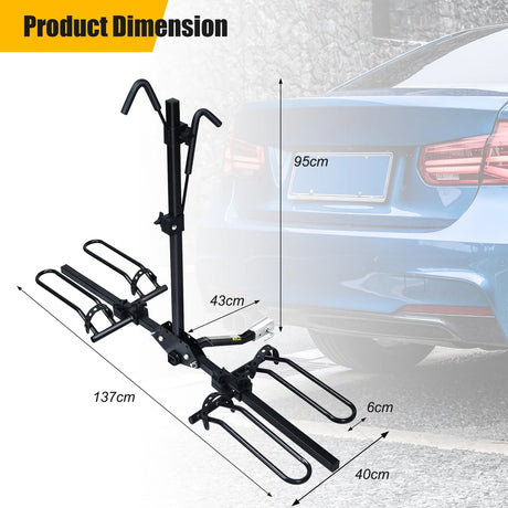 Fold Receiver 2" Bike Carrier Platform Hitch Rack