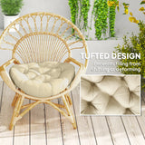 Outsunny Set of Two 60cm Outdoor Cushions - Beige