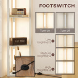 HOMCOM Three-Tier Corner Floor Lamp