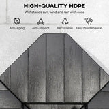 Outsunny Umbrella Weights for Cantilever Parasols, Set of 4 Heavy Duty Parasol Base Stand Weights, 80kg Sand or 60kg Water Filled, Black