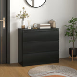 HOMCOM Chest of Three Drawers - Black
