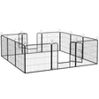 PawHut 12 Panels Heavy Duty Puppy Playpen, for Small Dogs, Indoor and Outdoor Use - Silver