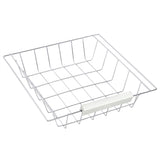 HOMCOM Rolling Kitchen Island Trolley Cart Drawer Shelves Basket Wheels W/  6 Bottle Wine Rack White