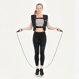 SPORTNOW Weighted Vest, 8 kg Weight Vest with Adjustable Straps, Reflective Strips, Black