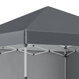 Outsunny 3 x 3 (M) Pop Up Gazebo, UPF 30+ with 2 Sidewalls, Leg Weight Bags and Wheeled Bag, Height Adjustable Party Tent Event Shelter for Garden, Patio, Dark Grey