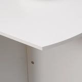 HOMCOM Four-Person Drop Leaf Dining Table - White