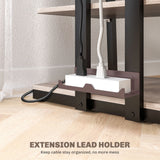 HOMCOM HiFi Stand, with Four Storage Shelves - Grey