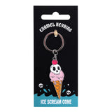 Ice Scream Cone Keyring