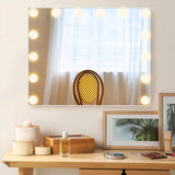 Hollywood Vanity Mirror with 3 Lighting Modes and Adjustable Brightness-White