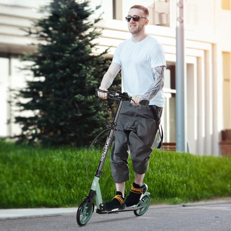 homcom oneclick folding kick scooter