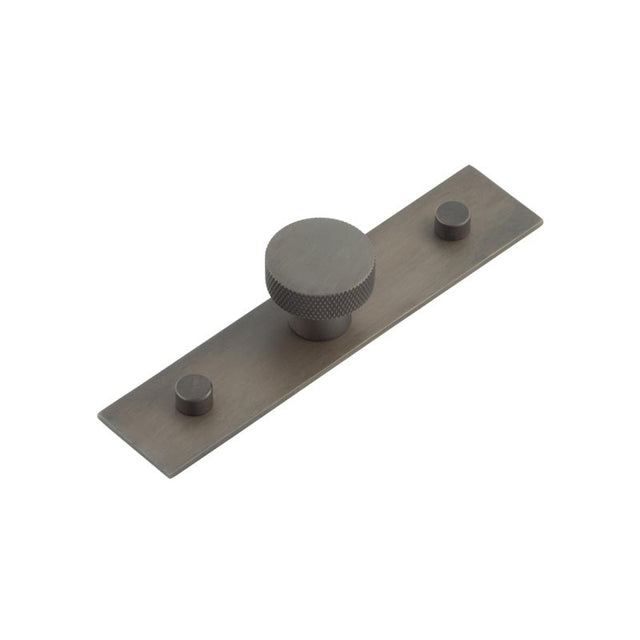 Wenlock Cupboard Knobs 30mm Plain Backplate Dark Bronze