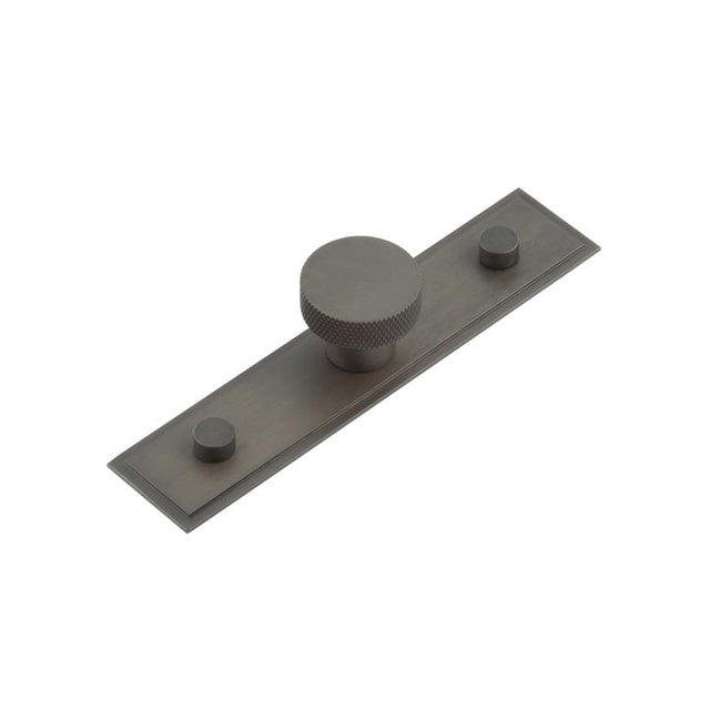 Wenlock Cupboard Knobs 30mm Stepped Backplate  Dark Bronze