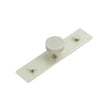 Wenlock Cupboard Knobs 30mm Plain Backplate Satin Nickel