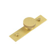 Wenlock Cupboard Knobs 40mm Plain Backplate Satin Brass