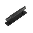 Hoxton Taplow Cabinet Handles 96mm Ctrs Stepped Backplate Matt Black