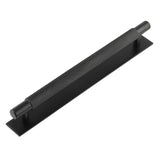 Hoxton Taplow Cabinet Handles 224mm Ctrs Plain Backplate Matt Black