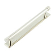 Hoxton Sturt Cabinet Handles 224mm Ctrs Stepped Backplate Polished Nickel