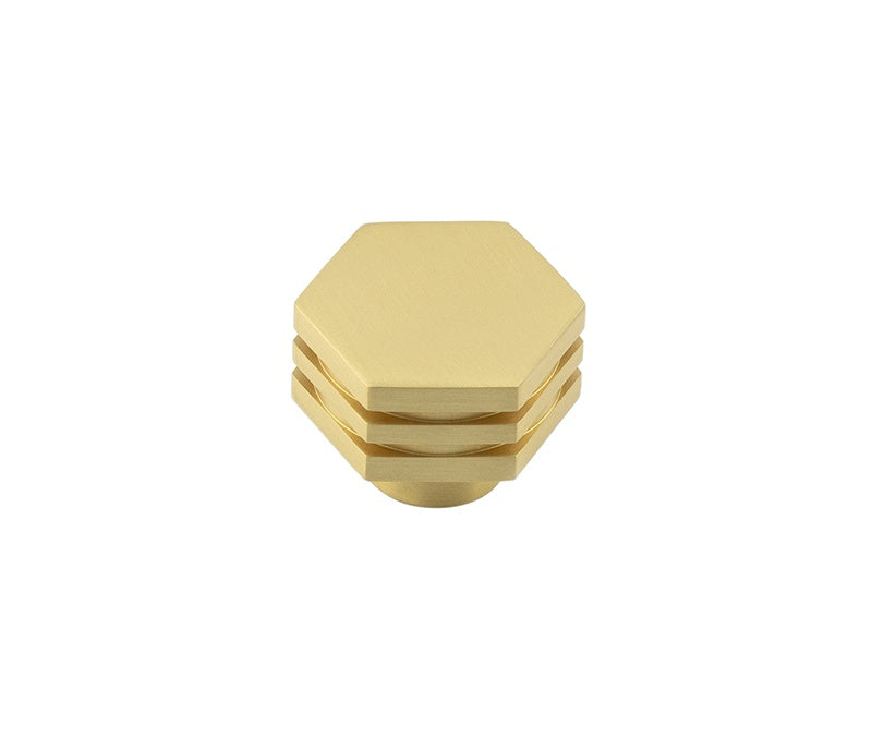 Nile Cupboard Knobs 30mm Satin Brass