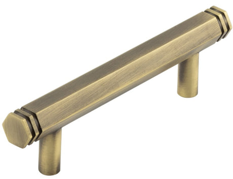 Hoxton Nile Cabinet Handles 96mm Ctrs Antique Brass