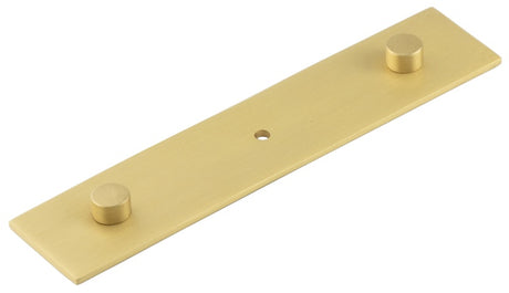 Fanshaw Backplate for Cupboard Knobs 140x30mm Satin Brass