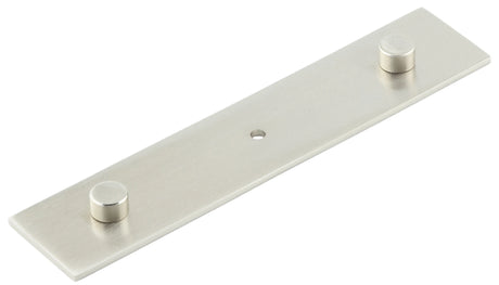 Fanshaw Backplate for Cupboard Knobs 140x30mm Satin Nickel