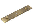 Rushton Backplate for Cupboard Knobs 140x30mm Antique Brass