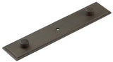Rushton Backplate for Cupboard Knobs 140x30mm Dark Bronze