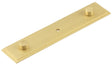 Rushton Backplate for Cupboard Knobs 140x30mm Satin Brass