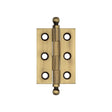 Hoxton Brass Finial Hinges 50x35mm Antique Brass