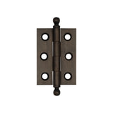 Hoxton Brass Finial Hinges 50x35mm Dark Bronze