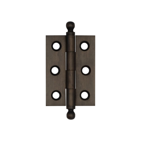 Hoxton Brass Finial Hinges 50x35mm Dark Bronze
