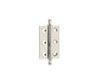 Hoxton Brass Finial Hinges 50x35mm Polished Nickel