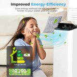 HOMCOM 12000 BTU App-Controlled Mobile Air Conditioner - White