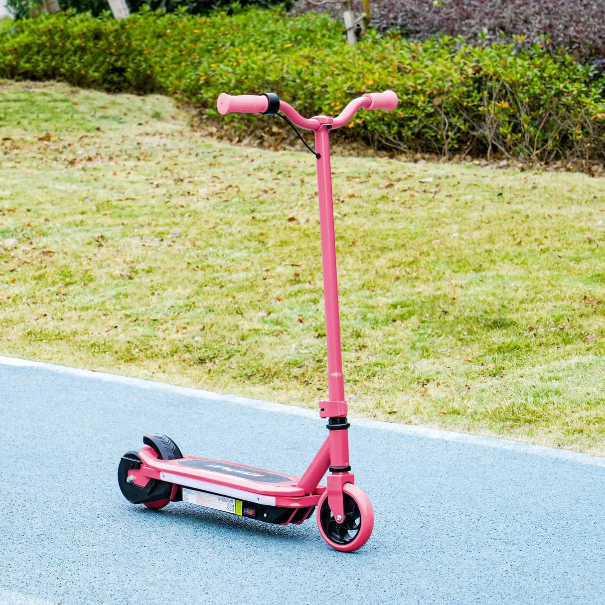 AIYAPLAY Electric Scooter for Kids 6-14 Years, with Colourful Lights, Pink