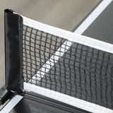 SPORTNOW 5ft Mini Table Tennis Table, Folding Ping Pong Table with Net and Aluminium Frame, Portable Ping Pong Game Set for Indoor Outdoor Use, Black