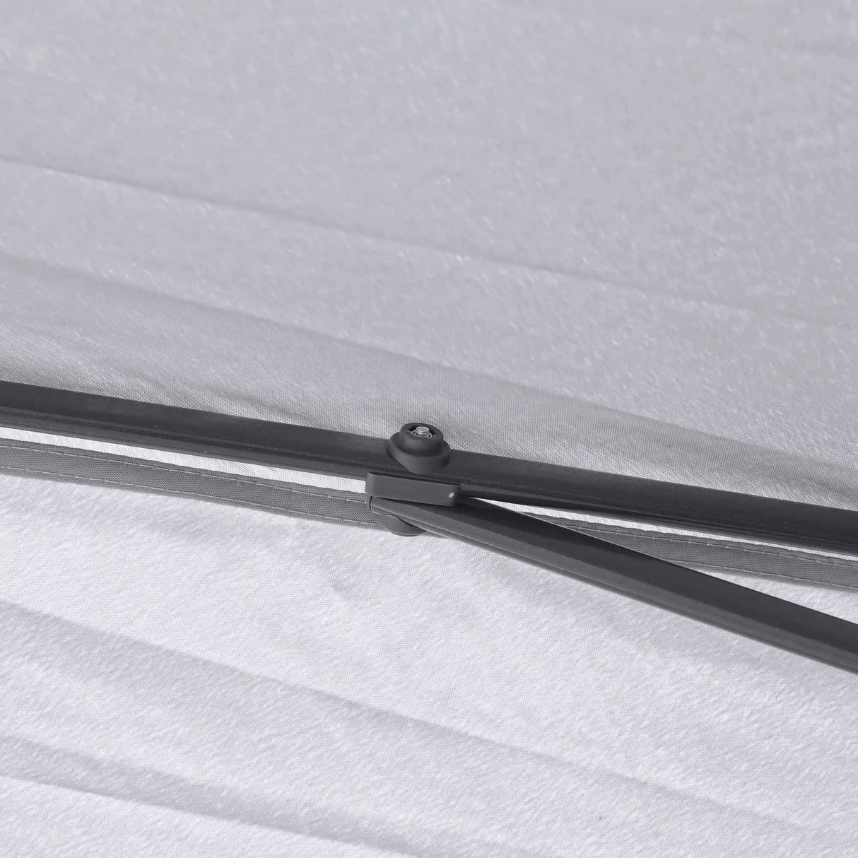 Outsunny 3.3 x 3.3m Pop Up Gazebo, Double Roof Foldable Canopy Tent with Zipped Mesh Sidewalls, Height Adjustable and Carrying Bag, Event Tent for Patio Garden, Grey