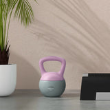 SPORTNOW 6KG Soft Kettlebell, Kettle Bell with Non-Slip Handle for Home Gym, Weight Lifting, Strength Training, Purple/Grey