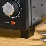 HOMCOM 21L Mini Countertop Oven, 100C-230C Adjustable Temp - Black