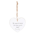 No Need To Knock Hanging Heart Sentiment Sign
