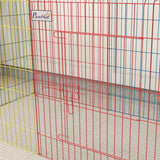 PawHut Pet Playpen Crate, with Eight Panels, Door, for Indoors and Outdoors, 60H x 156cm