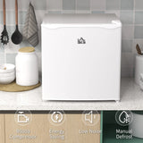 HOMCOM 35L Mini Freezer, -24 to -14 Temperature - White