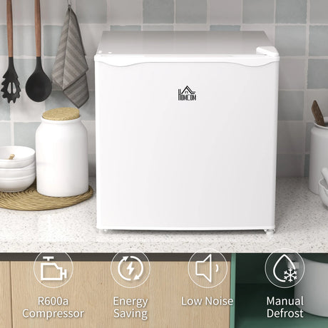 HOMCOM 35L Mini Freezer, -24 to -14 Temperature - White