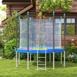 SPORTNOW 12FT Trampoline Spring Cover, Plastic Trampoline Pad Replacement with Elastic Cord, Waterproof, UV Resistant and Tear-Resistant, Multi-Colored