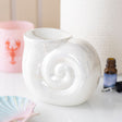 Pearlescent Spiral Shell Oil Burner