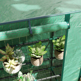 Outsunny Three-Tier Mini Greenhouse - Green