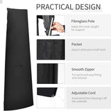 Outsunny Garden Parasol Cover Waterproof Outdoor Cantilever Banana Umbrella Protector 300D Oxford Fabric 240 x 48/70 cm for 3 m Cantilever Parasol