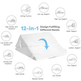Adjustable Neck Back Support Memory Foam Headrest-White