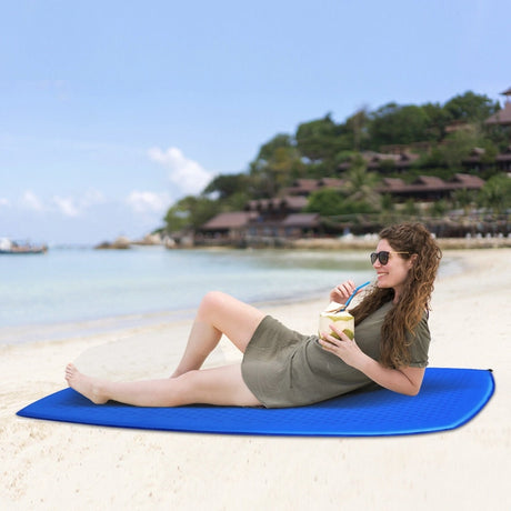 Inflatable Sleeping Pad with Inflatable Sponge for Hiking